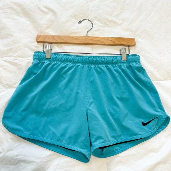 Nike Dri-FIT Tempo Running Shorts Women’s Small Aqua Blue Activewear - Picture 1 of 5